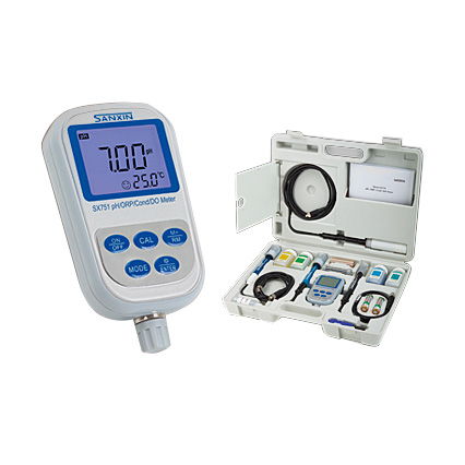 上海三信便攜式pH/ORP/電導率/溶解氧儀SX751
